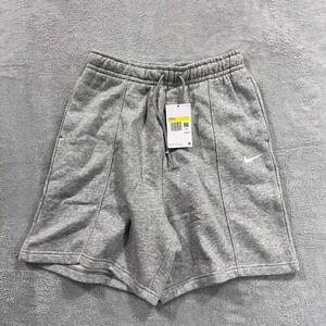 Nike Shorts Women's S Gray Sportswear Essential Fleece Pull On Sweat‎ DM6123-063